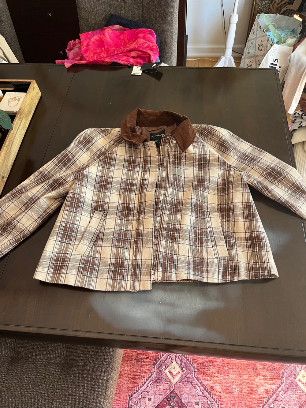 Christian Lacroix Brown Corduroy-Collar Jacket